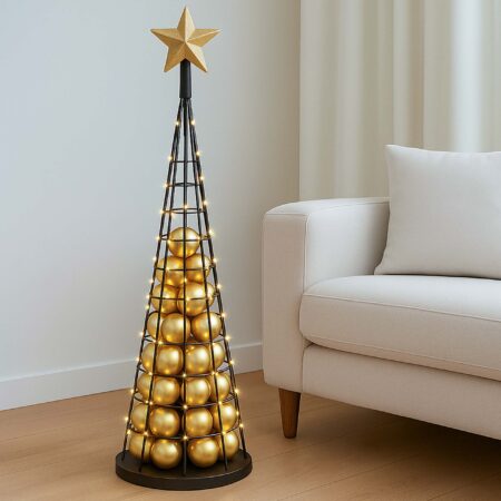 Deko-Baum Weihnachtsbaum Schmuckbaum Weihnachtsdeko Metall 115cm schwarz