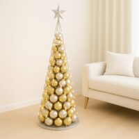Deko-Baum Weihnachtsbaum Schmuckbaum Weihnachtsdeko Metall 160cm silberfarben