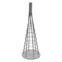 Deko-Baum Weihnachtsbaum Schmuckbaum Weihnachtsdeko Metall 60cm silberfarben