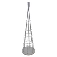 Deko-Baum Weihnachtsbaum Schmuckbaum Weihnachtsdeko Metall 90cm silberfarben