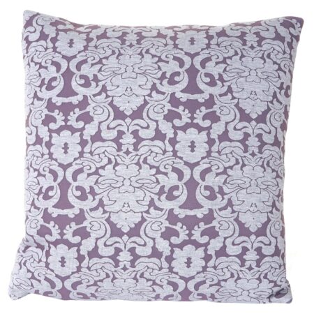 Deko-Kissen Barock Sofakissen Zierkissen mit Füllung 45x45cm lila