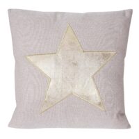 Deko-Kissen Stern Sofakissen Zierkissen mit Füllung Glanz-Effekt 45x45cm