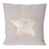 Deko-Kissen Stern Sofakissen Zierkissen mit Füllung Glanz-Effekt 45x45cm