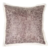 Deko-Kissen Wildlederimitat Sofakissen Zierkissen mit Füllung Fellimitat 45x45cm braun
