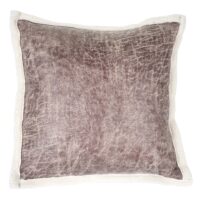 Deko-Kissen Wildlederimitat Sofakissen Zierkissen mit Füllung Fellimitat 45x45cm braun