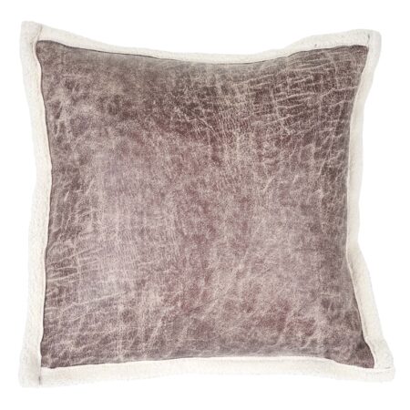 Deko-Kissen Wildlederimitat Sofakissen Zierkissen mit Füllung Fellimitat 45x45cm braun