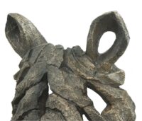 Deko Nashornkopf Schädel Wandtrophäe aus Polyresin 26 cm