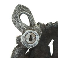 Deko Nashornkopf Schädel Wandtrophäe aus Polyresin 26 cm