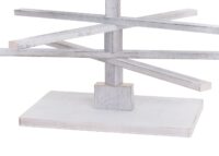 Deko-Weihnachtsbaum 3D-Christbaum Weihnachtsdeko Shabby-Look 130x82x82cm weiss