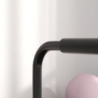 Schwarzes 2er-Set höhenverstellbare Dip Barren (80-100cm), rutschfest für Krafttraining.