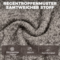 Drehsessel modern mit Armlehnen für Wohnzimmer Samt grau
