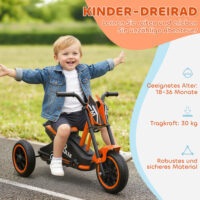Dreirad Laufrad mit Pedal für Kinder ab 18 Monate