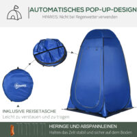 Duschzelt Toilettenzelt Camping Umkleidezelt mit Tragetasche Outdoor