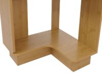 Eck-Bücherregal Eckregal Standregal Wohnregal 5 Ebenen 175x40x40cm Bambus-Optik