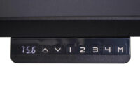 Eck-Schreibtisch elektrisch höhenverstellbar mit Memory Schwarz-grau