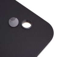 Elektrisch höhenverstellbarer Eckschreibtisch schwarz 178x178 cm