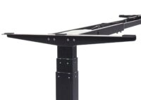 Elektrisch höhenverstellbares Eck-Schreibtischgestell schwarz