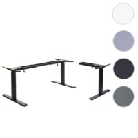 Elektrisch höhenverstellbares Eck-Schreibtischgestell schwarz