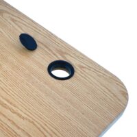 Eck-Schreibtischplatte 90° hellbraun MVG-zertifiziert