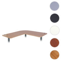 Eck-Schreibtischplatte 90° hellbraun MVG-zertifiziert