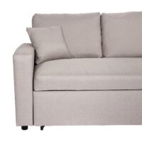 Ecksofa mit Bettkasten Couch Sofa L-Form Liegefläche Nosagfederung 228cm beige