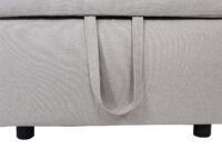 Ecksofa mit Bettkasten Couch Sofa L-Form Liegefläche Nosagfederung 228cm beige
