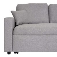 Ecksofa mit Bettkasten Couch Sofa L-Form Liegefläche Nosagfederung 228cm grau