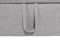 Ecksofa mit Bettkasten Couch Sofa L-Form Liegefläche Nosagfederung 228cm grau