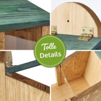 Eichhörnchen Futterstation Walnussblick aus Holz.