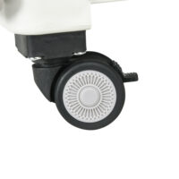 Weisser, klappbarer Einkaufstrolley mit Teleskopgriff, bis 80 kg Belastbarkeit