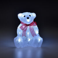 LED Eisbär 20cm Beleuchtung Acryl Figur