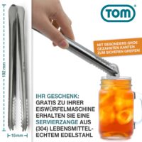 Kompakte Eiswürfelmaschine für 12kg/Tag, tragbar mit intuitiver LED-Anzeige.