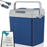 Mobile elektrische 2-in-1 Kühlbox und Wärmebox (25 Liter), leise und vielseitig.