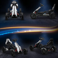 Elektro Go-Kart für Kinder mit Sicherheitsgurt und Rückenlehne