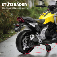 Elektro-Kindermotorrad mit Musik und Licht für 3-6 Jahre gelb