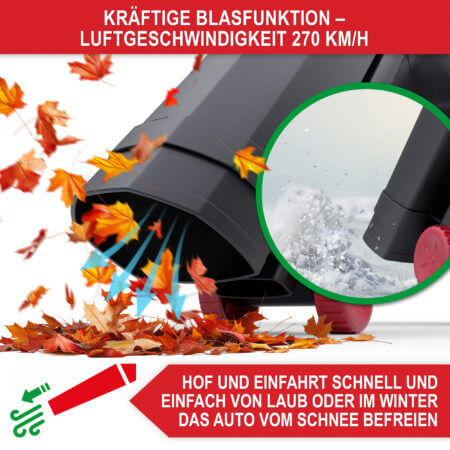 Elektro-Laubsauger und Bläser PowerLeaf 3245, 3200 W, 3-in-1