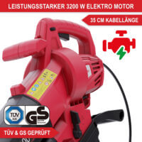 Elektro-Laubsauger und Bläser PowerLeaf 3245, 3200 W, 3-in-1