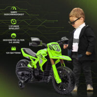 Elektro-Motorrad für Kinder 6V mit Stützrädern und Sound