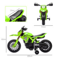 Elektro-Motorrad für Kinder 6V mit Stützrädern und Sound