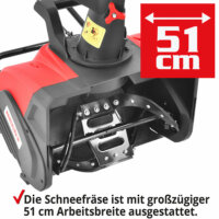 Elektro Schneefräse 2000W Schneeräumer mit Licht