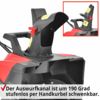 Elektro Schneefräse 2000W Schneeräumer mit Licht