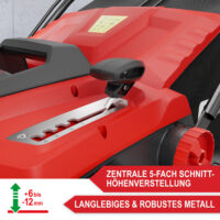 Leistungsstarker Elektro-Vertikutierer für die Rasenpflege mit 1800W.