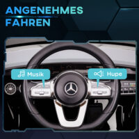 Schwarzes 12V Kinder-Elektroauto, erreicht eine Geschwindigkeit von 5 km/h und ist ideal für Kinder von 3-6 Jahren. Ein schnelles und cooles Fahrzeug.