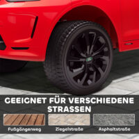 Rotes 12V Kinder-Elektroauto mit LED-Lichtern und Fernbedienung, ideal für Kinder von 3-6 Jahren. Eltern können die Kontrolle übernehmen, wenn nötig.