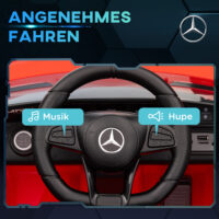 Rotes 12V Kinder-Elektroauto mit Rückwärtsfunktion, ideal für Kinder von 3-6 Jahren. Manövrierfähigkeit für kleine Fahrer.