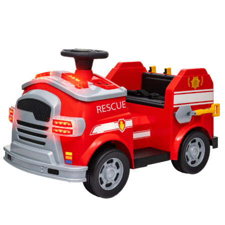 Rotes 6V Elektroauto für Kinder mit Sanftstart-Funktion, ideal für 3-5 Jahre. Ermöglicht ein sicheres und ruckfreies Starten.