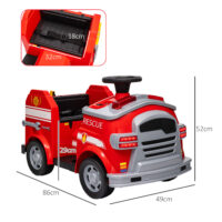 Rotes 6V Elektroauto für Kinder mit Sanftstart-Funktion, ideal für 3-5 Jahre. Ermöglicht ein sicheres und ruckfreies Starten.