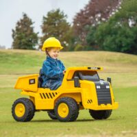 Elektrobagger Caterpillar für Kinder mit Fernsteuerung 3-6 Jahre gelb