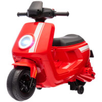 Rotes 6V Elektro-Motorrad für Kinder mit Vor- und Rückwärtsgang, geeignet für 1.5-3 Jahre. Flexibler Fahrspass für die Kleinsten.