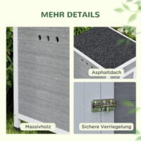 Entenstall Geflügelhaus wetterfest mit Belüftung aus Holz